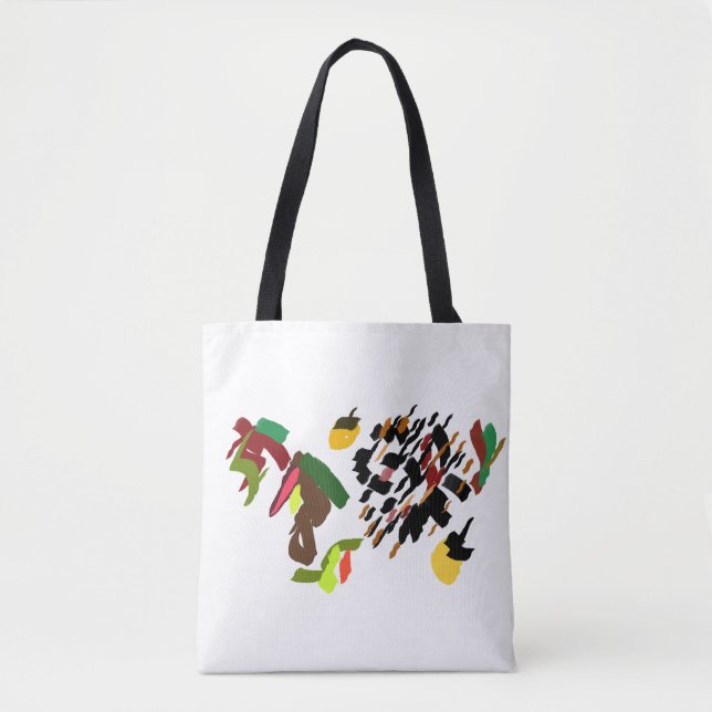 Bolsa Tote ouriço rolando outono  (Frente)