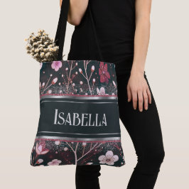 Bolsa Tote Ouro Brilhante: Delicar Sinfonia Floral
