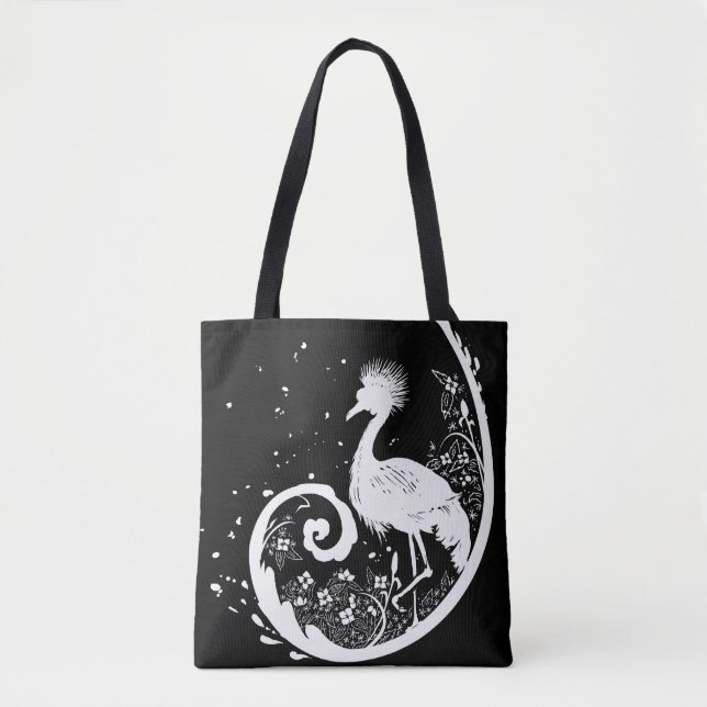 Bolsa Tote Ouro Crane Silhouette (Frente)