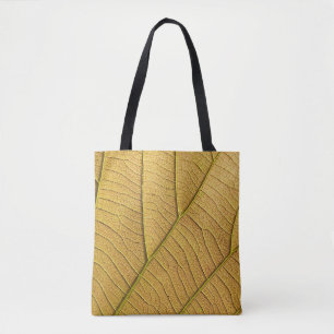 Bolsa Tote Ouro de folha amarela pela manhã.