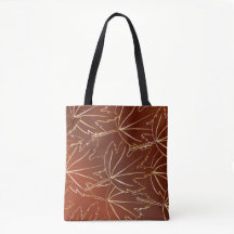 Ouro de folhas com padrão castanho