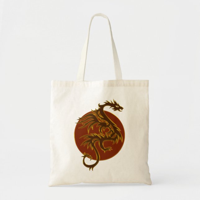 Bolsa Tote Ouro Dragon Sun (Frente)