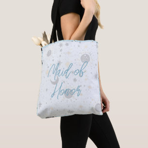 Bolsa Tote Ouro Negro Azul Celestial Dama de Honra