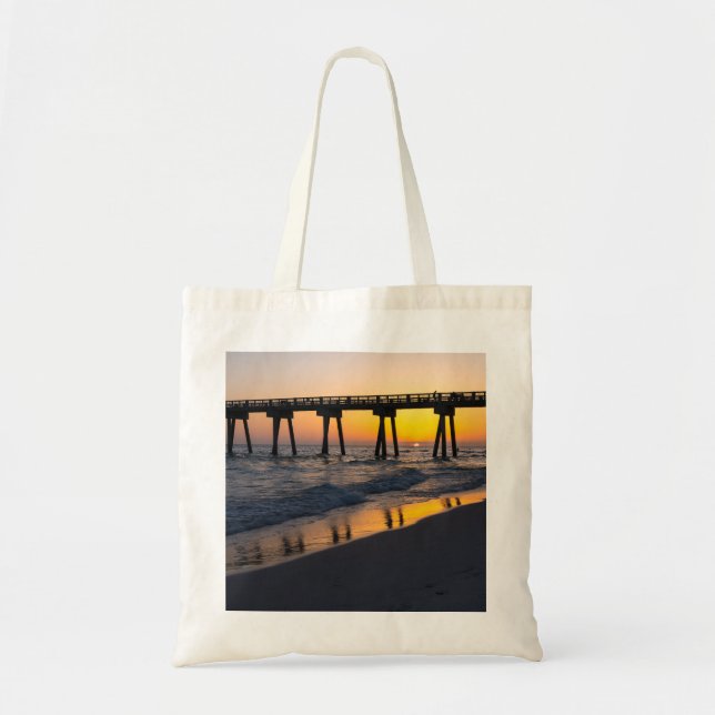 Bolsa Tote Ouro Panamá City Beach Sunset Refletion Bag (Frente)