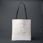 Bolsa Tote Ouro para caligrafia moderna Mãe da Noiva<br><div class="desc">Uma mãe eterno e elegante da bolsa de presentes da noiva,  com um roteiro de caligrafia refinado em um passado clássico,  perfeito para uma celebração formal e sofisticada de casamento. Para personalização ou outros produtos com este design,  por favor,  sinta-se à vontade para entrar em contato comigo.</div>