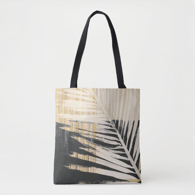Bolsa Tote Ouro Raffia - Fronteiras Palm (Frente)