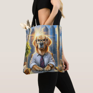 Bolsa Tote Ouro Retriever Businessman No Office