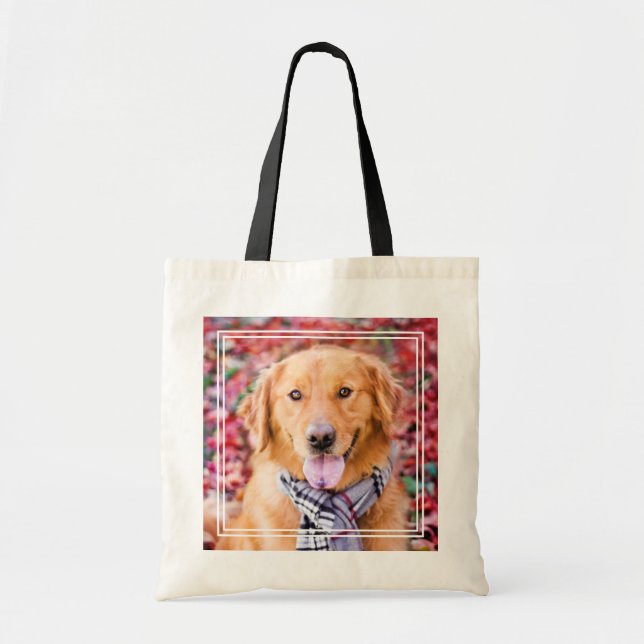 Bolsa Tote Ouro Retriever Em Scarf (Frente)