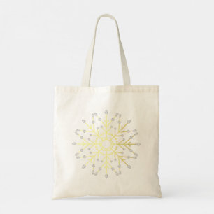 Bolsa Tote Ouro Snowflake