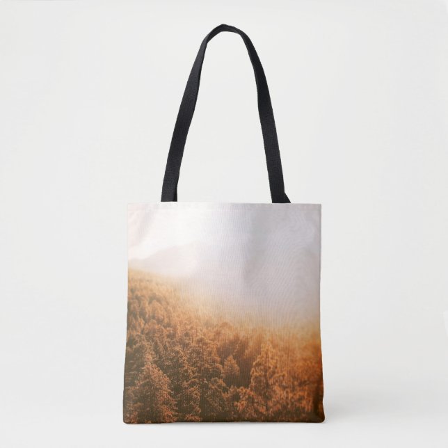 BOLSA TOTE OURO SON SOBRE UMA FLORESTA (Frente)