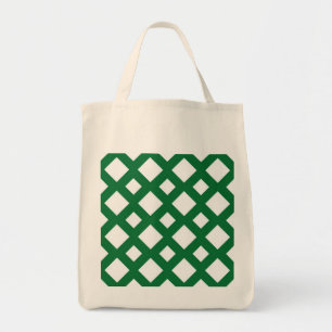 Bolsa Tote Ouros brancos em verde