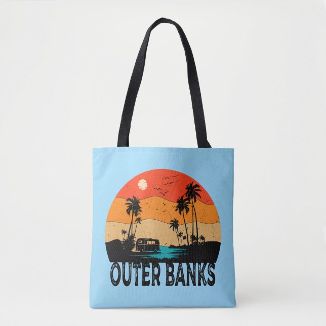 Bolsa Tote Outer Banks North Carolina Vintage (Frente)