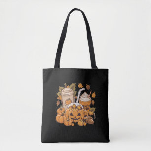 Bolsa Tote Outono Família Halloween Dia de Ação de Graças Fof