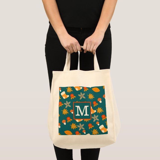 Bolsa Tote Outono Personalizado (Frente (produto))