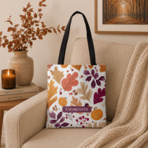 Outono Personalizado – Folhas de Outono & Nome de 