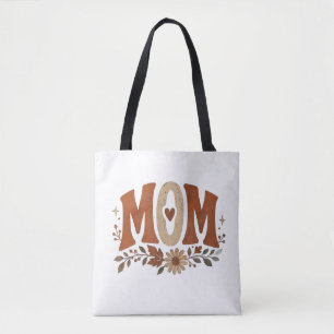 Bolsa Tote Outono Rústico Mãe Floral Amor Outonal