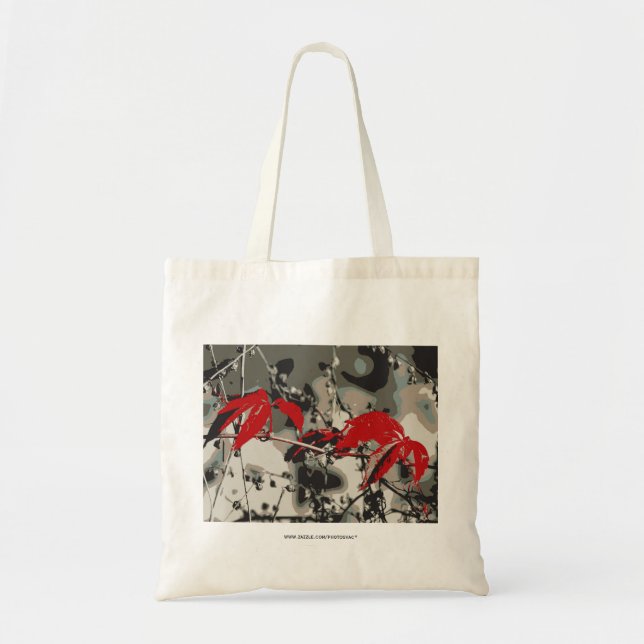 Bolsa Tote outono vermelho (Frente)