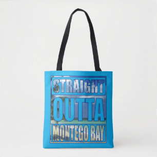 Bolsa Tote Outta reto Montego Bay