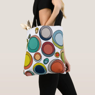 Bolsa Tote Ovais Modernos do Século médio