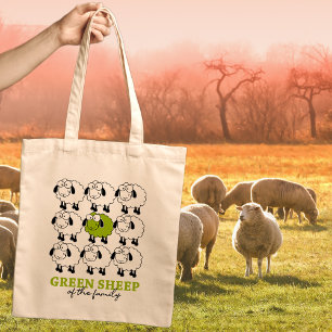 Bolsa Tote Ovelha Verde da Família