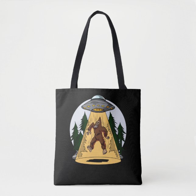 Bolsa Tote OVNI (Engraçado) do Espaço de Abdução de Alienígen (Frente)