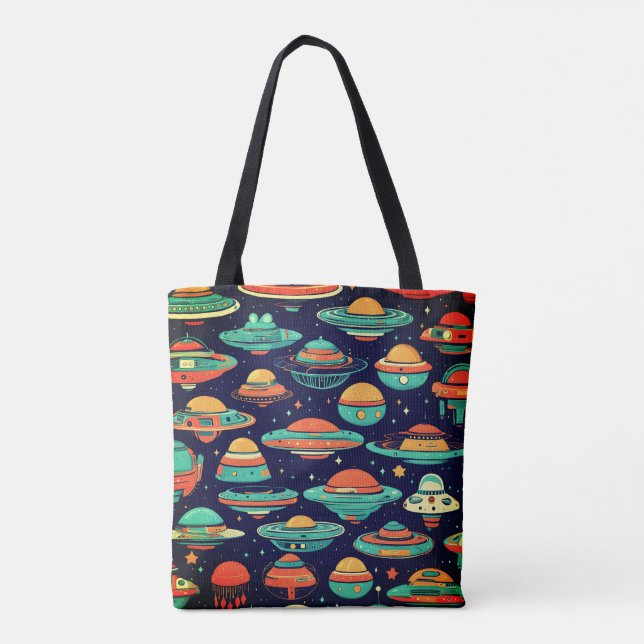 Bolsa Tote OVNI Vintage art (Verso)