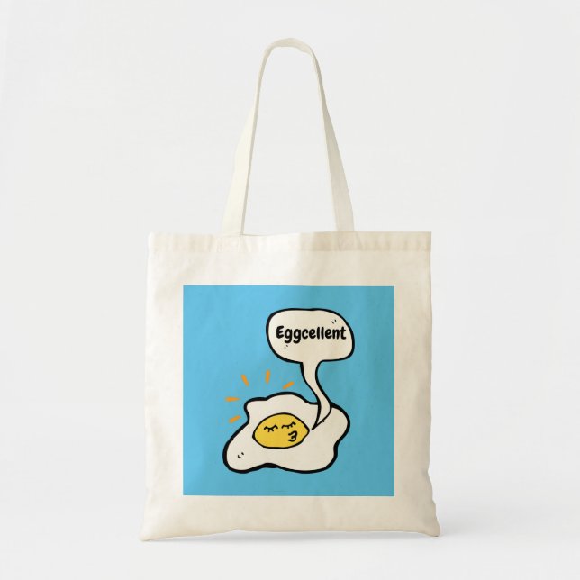 Bolsa Tote Ovo Excelente de Cabeça para Baixo (Frente)