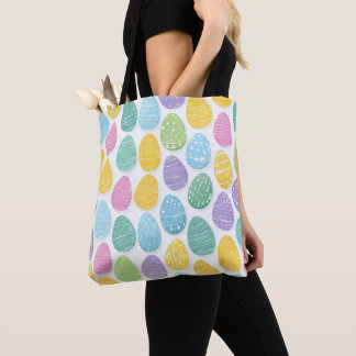 BOLSA TOTE OVOS DE PÁSCOA ROSA ROXO AZUL AMARELO VERDE