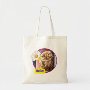 Bolsa Tote Owl With Flower In Mailbox