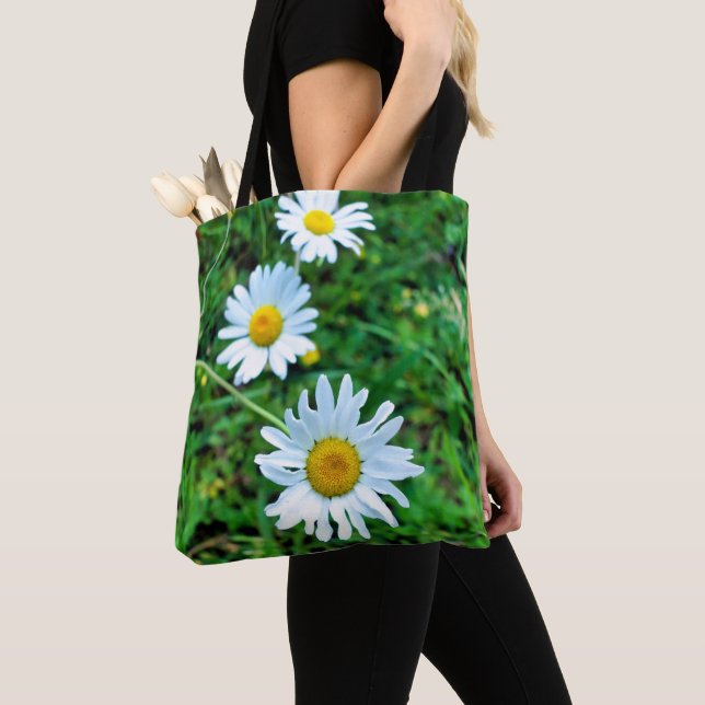 Bolsa Tote Ox-Eye Daisy Por Toda A Impressão (Close Up)