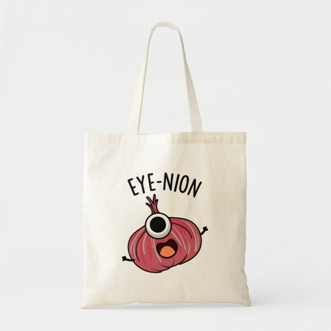 Bolsa Tote Oye-nion Funny Onion Pun (Frente)
