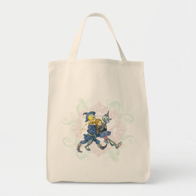 Bolsa Tote Oz - Dorothy, Scarecrow e Nick Chopper Bag (Frente)