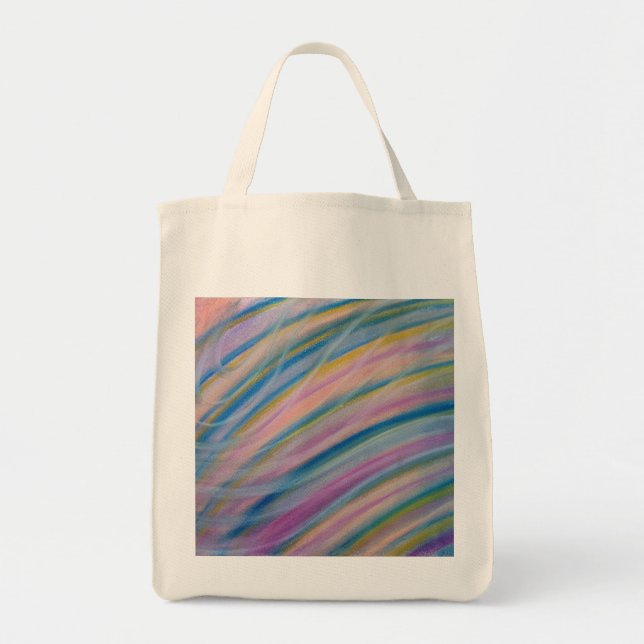 Bolsa Tote P6 Unique Colorful Abstract Art (Frente)