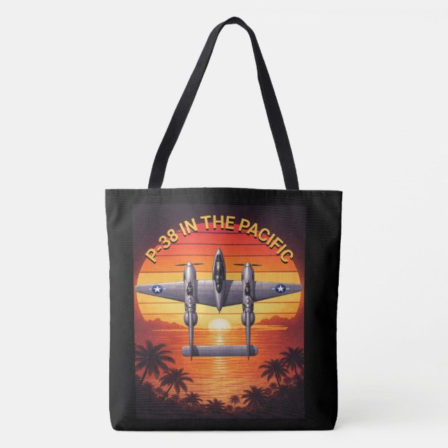 Bolsa Tote P-38 Lightning no Teatro do Pacífico (Frente)