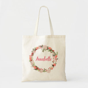 Bolsa Tote Pachy Fllowed Summer Wedding Wreath