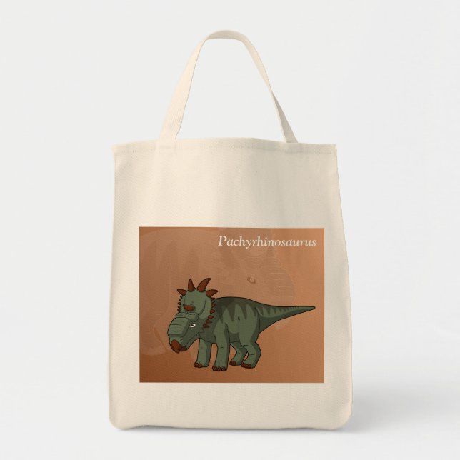 Bolsa Tote Pachyrhinosaurus - Dinossauro Antigo (Frente)