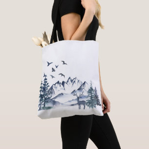 Bolsa Tote Pacífico Noroeste Montanhas Rochosas