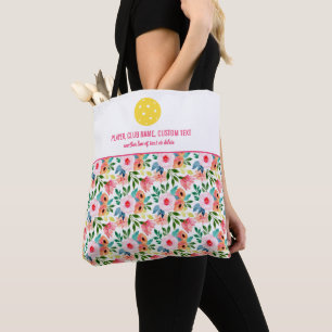Bolsa Tote Paddel de Grelha Personalizada de Impressão Flora