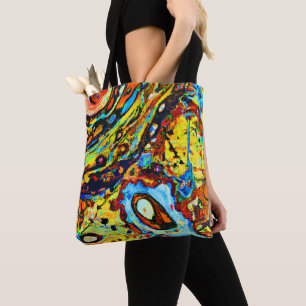 Bolsa Tote Padrão Abstrato Deslumbrante