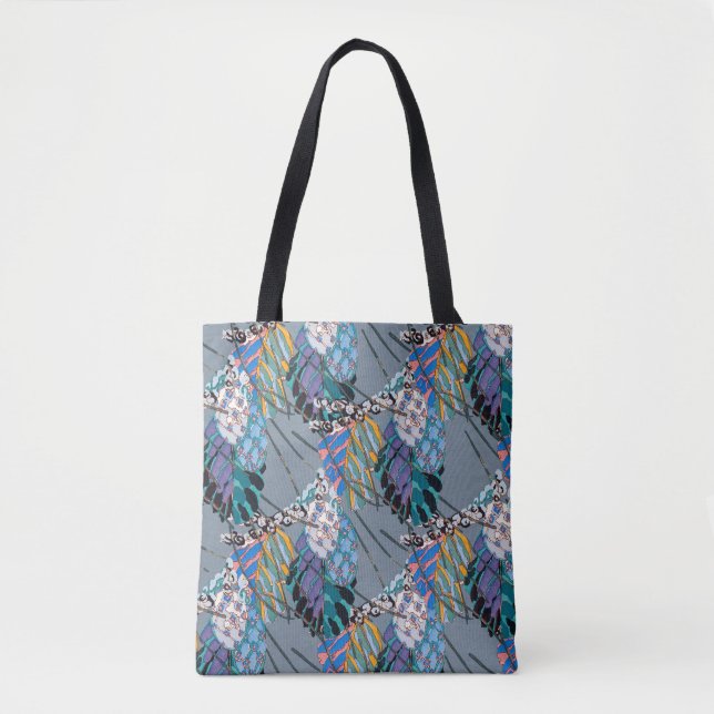 Bolsa Tote Padrão abstrato ilustração contínua 3 (Frente)