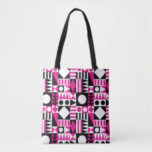 Bolsa Tote Padrão abstrato moderno do século médio.