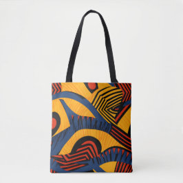 Bolsa Tote Padrão africano vibrante