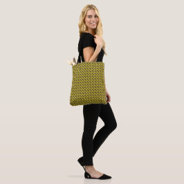 Bolsa Tote Padrão Amarelo abstrato