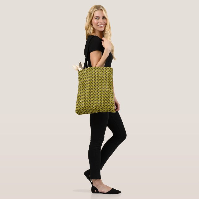 Bolsa Tote Padrão Amarelo abstrato (No(a) Modelo)
