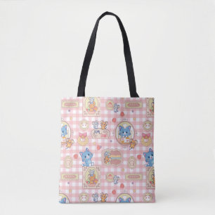 Bolsa Tote Padrão Anime Tom and Jerry Bakery