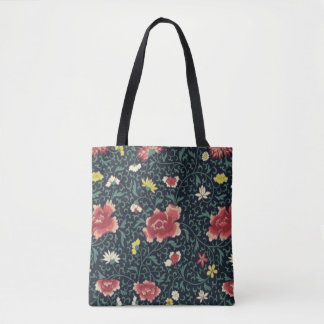 Bolsa Tote Padrão Bonito Floral Antiquado Vintage