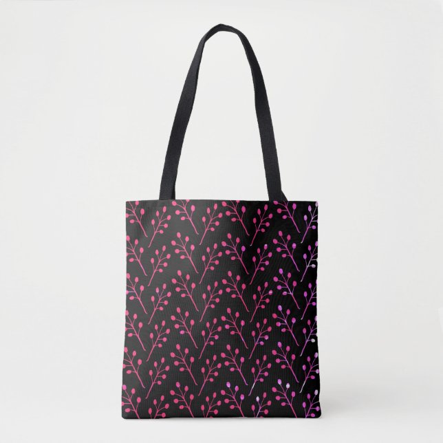 Bolsa Tote Padrão Botânico  (Frente)