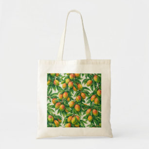 Bolsa Tote Padrão Botânico Tropical de Manga