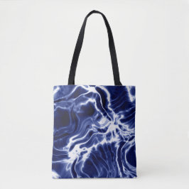 Bolsa Tote Padrão brilhante azul