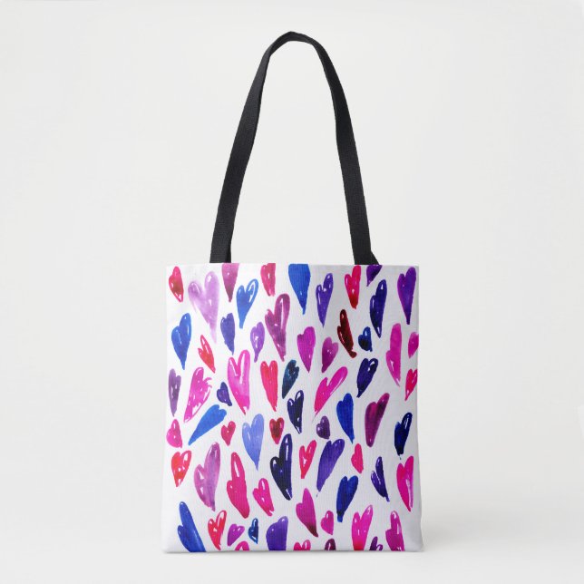 Bolsa Tote Padrão cardíaco (Frente)